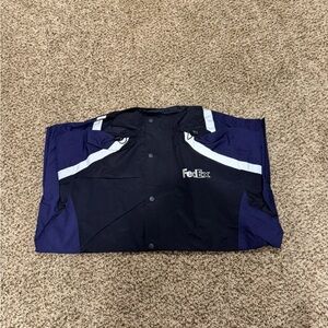FedEx Stan Herman VF reflective raincoat, windbreaker Size XL NWT